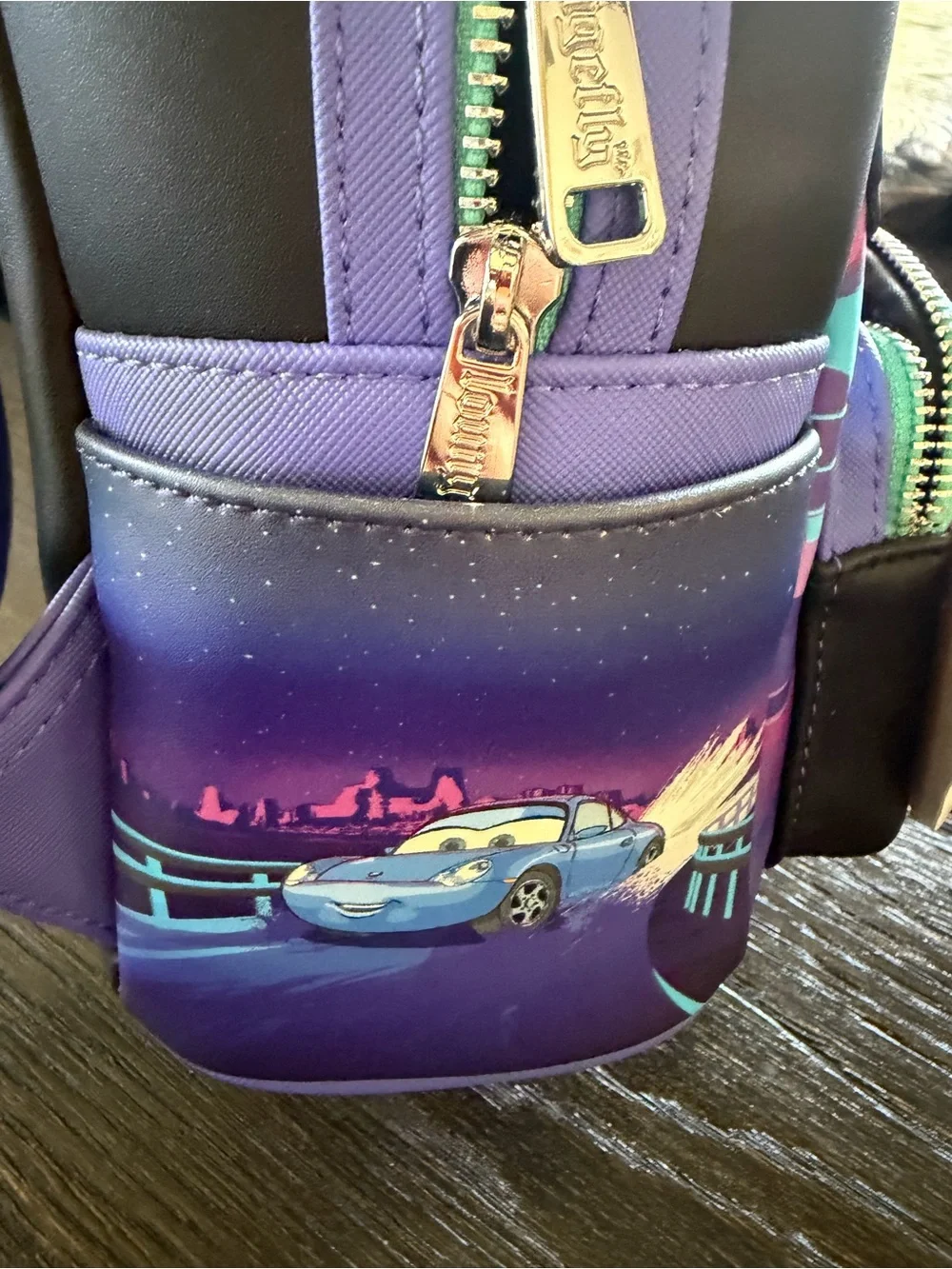 Loungefly Disney Pixar Cars Light-Up Mini Backpack NWT